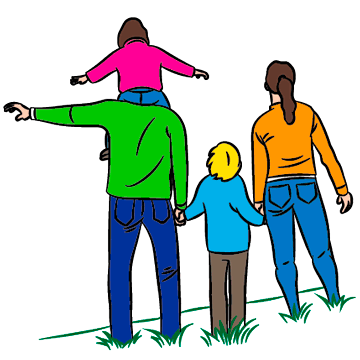 ilustración actividades en familia